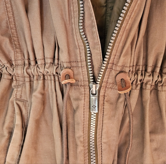 Columbia Chatfield Hill Cargo Sherpa Olive Jacket Women L - Picture 10 of 10